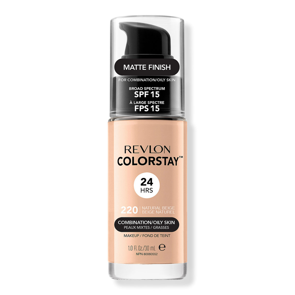 Revlon ColorStay Makeup For Combo/Oily Skin, 220 Natural Beige, 1 oz