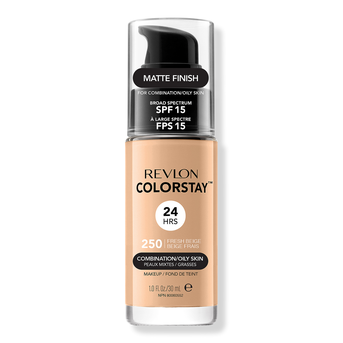 Revlon ColorStay Makeup For Combo/Oily Skin, 250 Fresh Beige, 1 oz