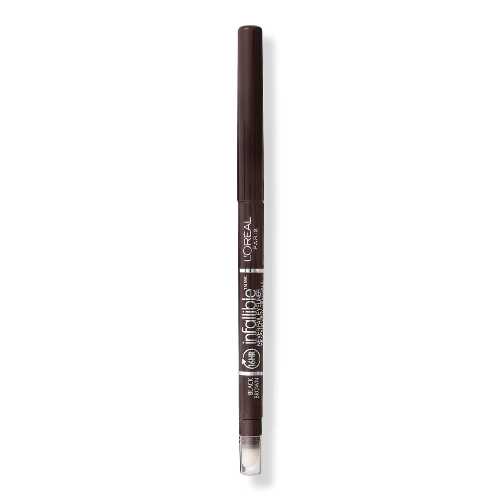 L'Oréal Infallible Never Fail Eyeliner, Black Brown, 0.008 oz