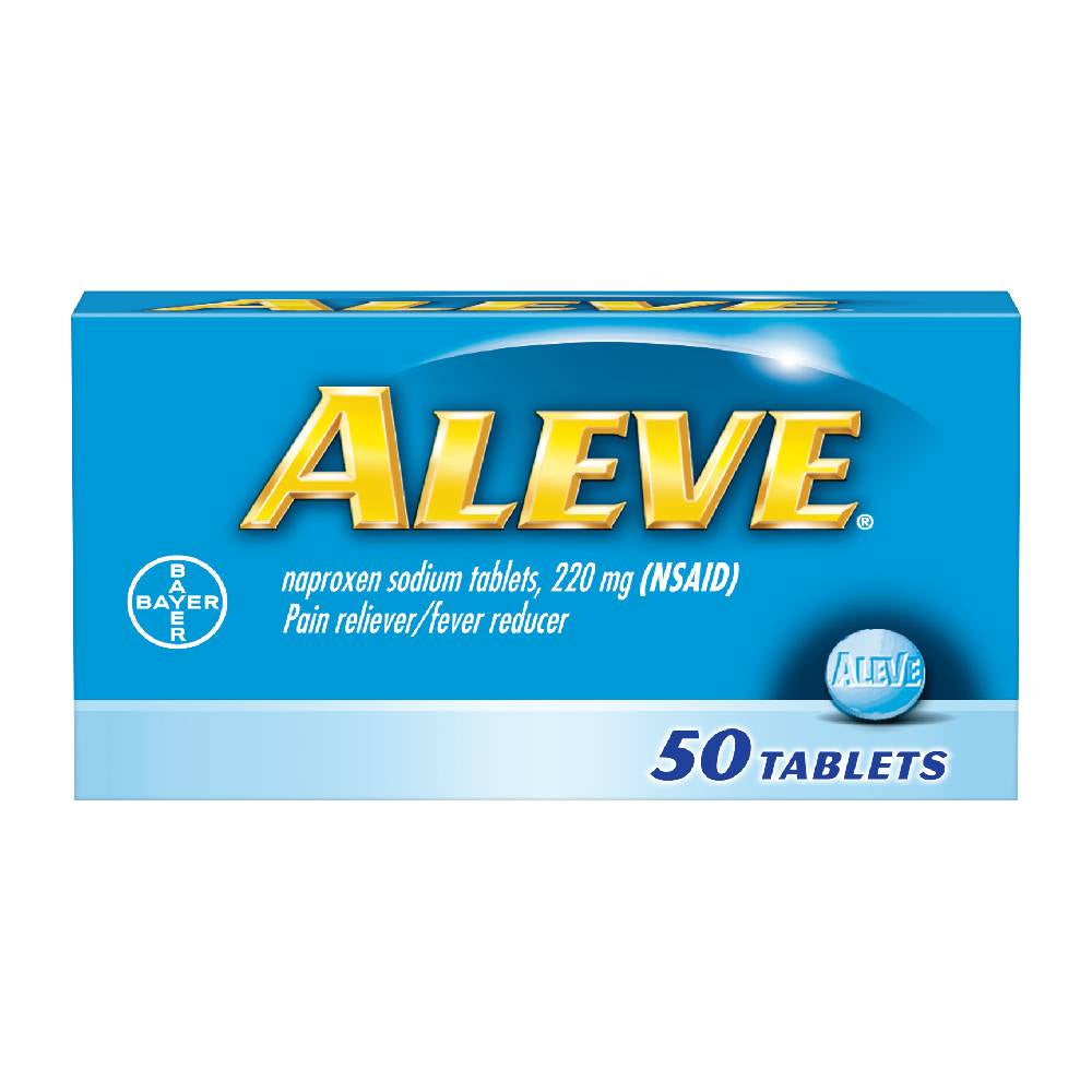 Aleve All Day Strong Pain Reliever Fever Reducer, Tablets, 50 ea