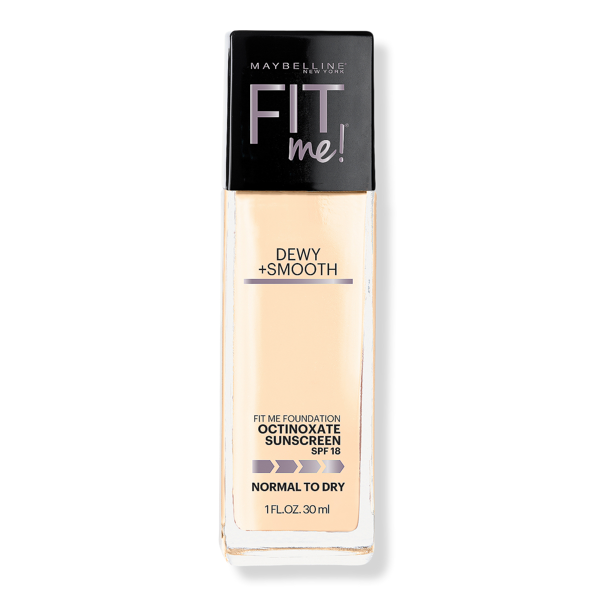 Maybelline Fit Me Dewy + Smooth Foundation, Porcelain, 1 oz