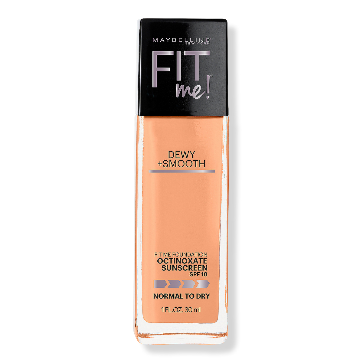 Maybelline Fit Me Dewy + Smooth Foundation, Sandy Beige, 1 oz