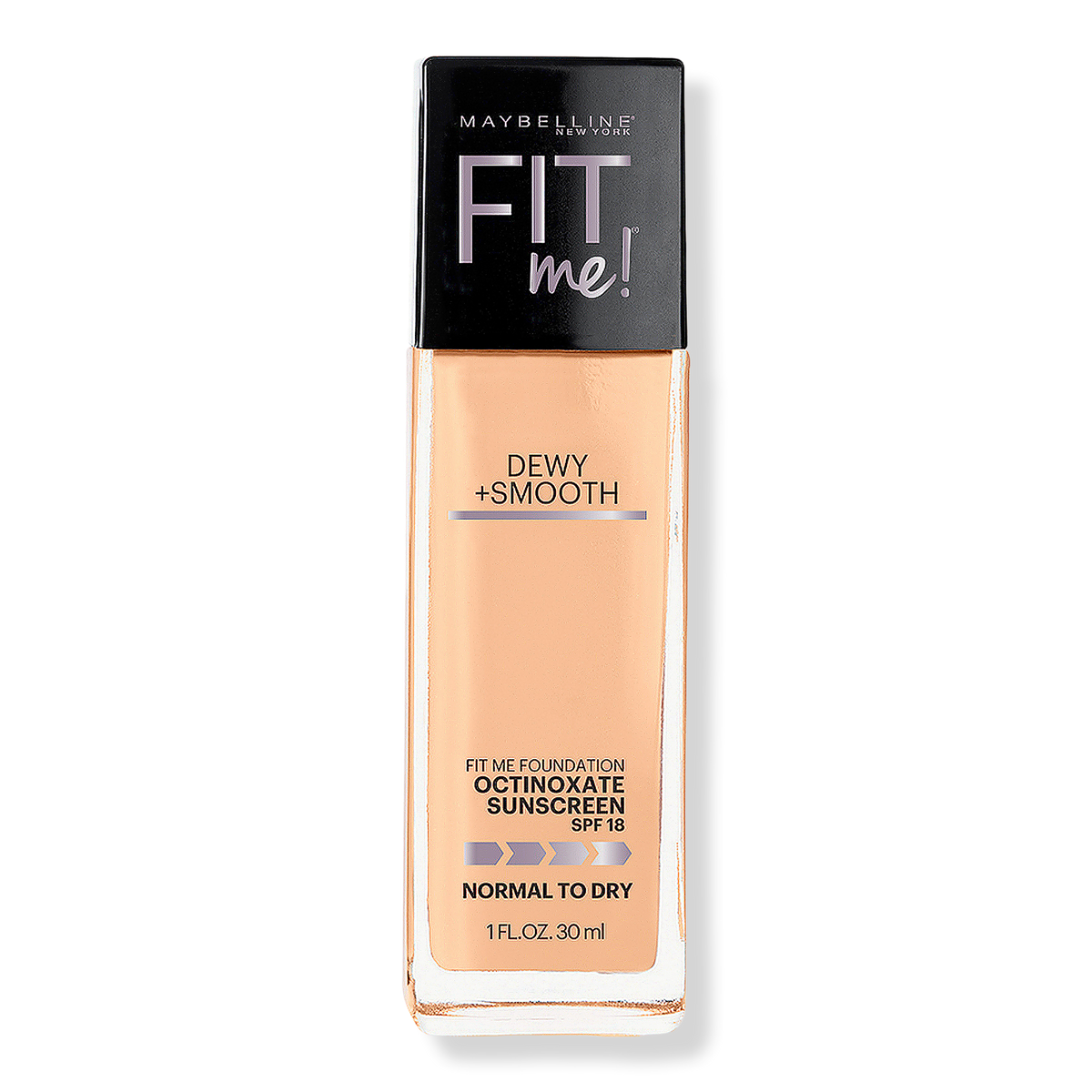 Maybelline Fit Me Dewy + Smooth Foundation, Natural Beige, 1 oz