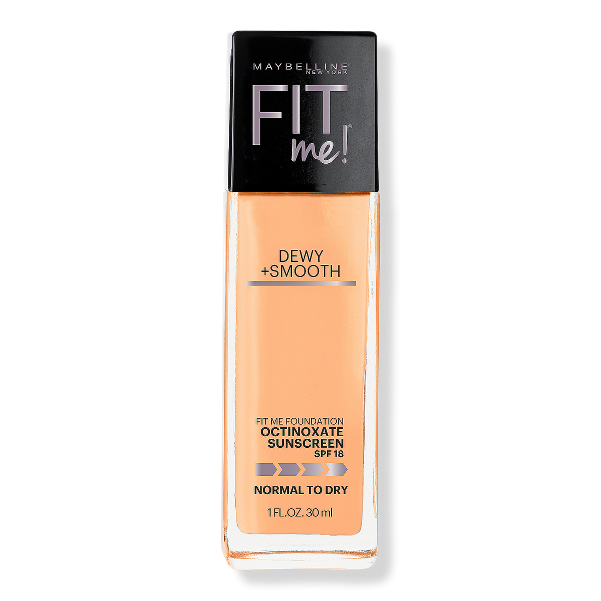 Maybelline Fit Me Dewy + Smooth Foundation, Natural Buff, 1 oz