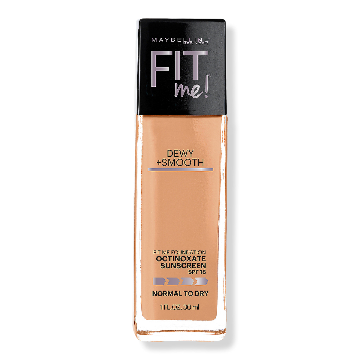 Maybelline Fit Me Dewy + Smooth Foundation, Soft Honey, 1 oz