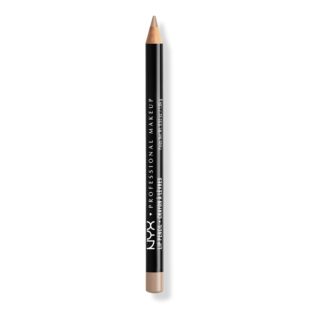NYX Professional Makeup Slim Lip Pencil Creamy Long-Lasting Lip Liner, Nude Beige, 0.04 oz