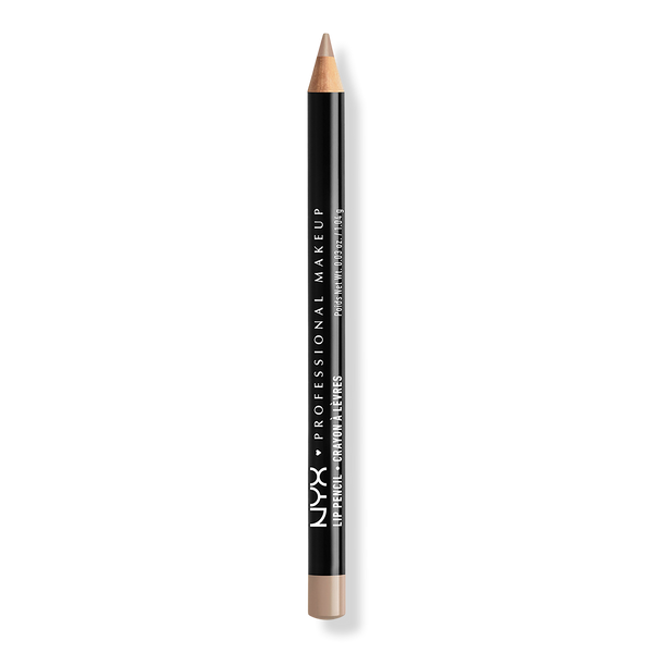 NYX Professional Makeup Slim Lip Pencil Creamy Long-Lasting Lip Liner, Nude Beige, 0.04 oz