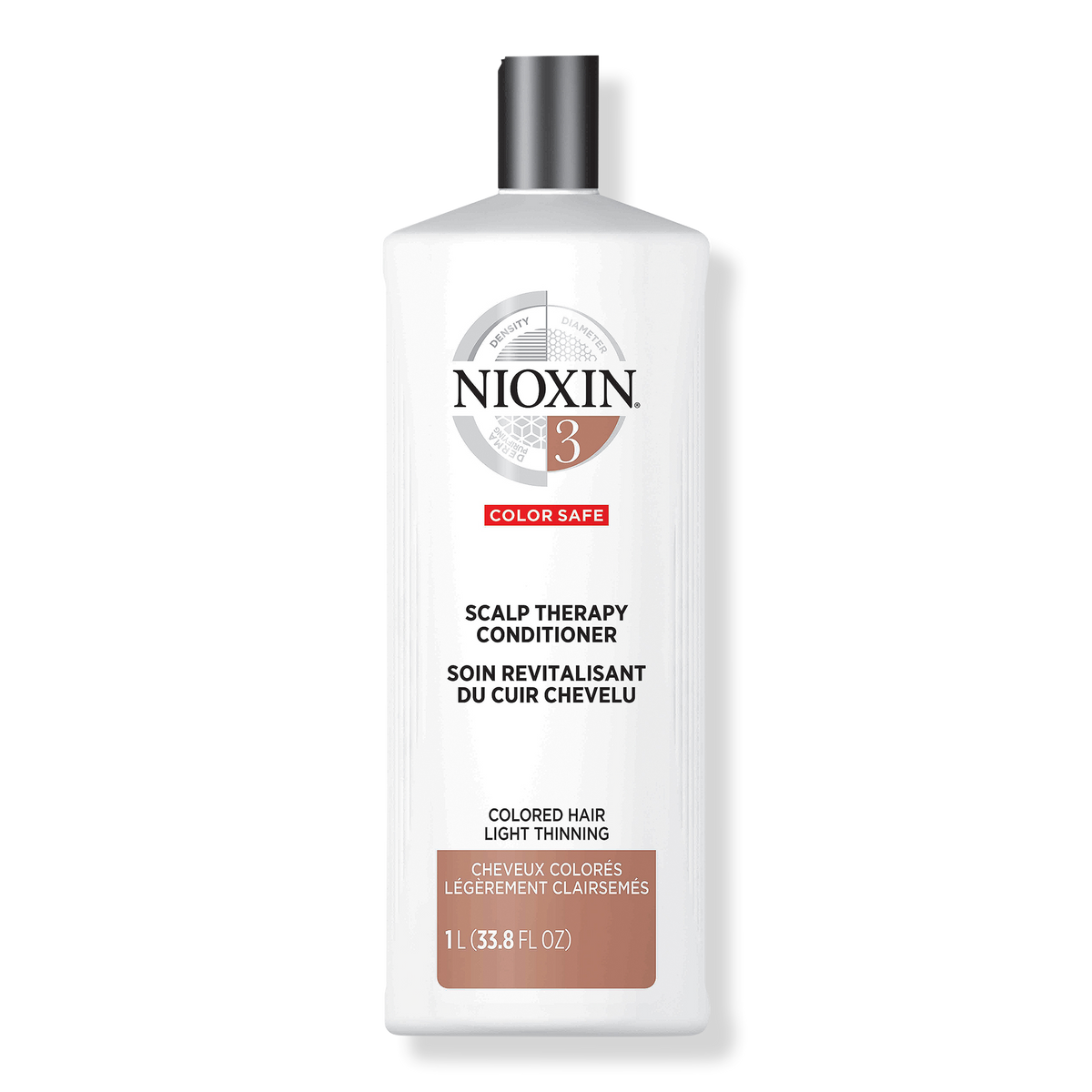 Nioxin Scalp Therapy Conditioner, System 3 (Color Treated Hair/Normal to Light Thinning), 33.8 oz