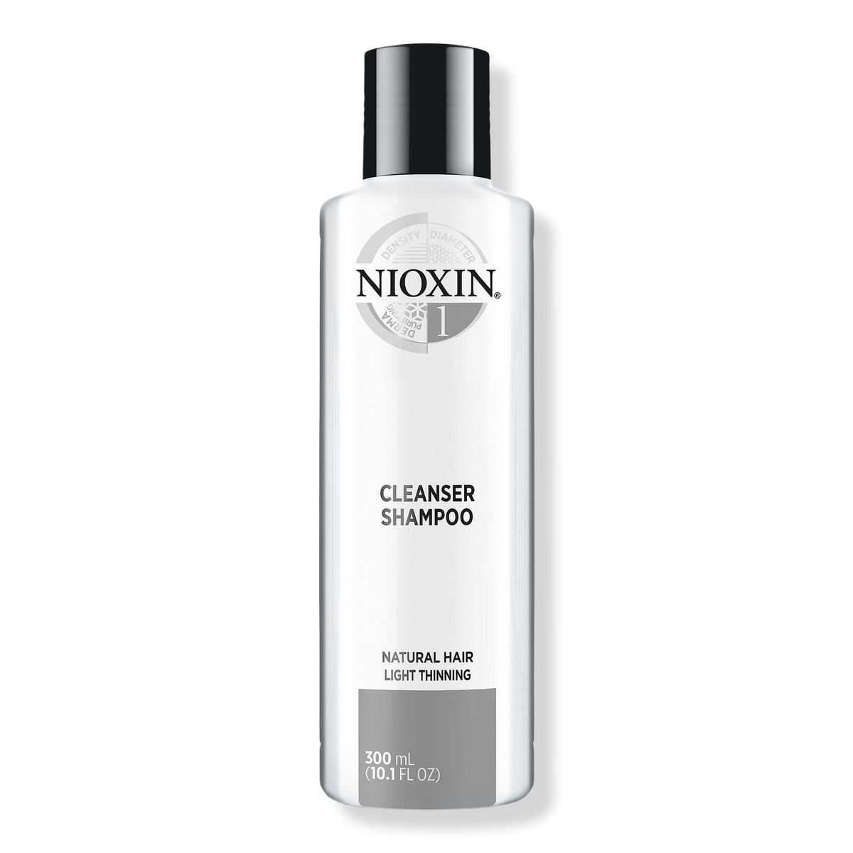 Nioxin Cleanser Shampoo, System 1 (Fine/Normal to Light Thinning, Natural Hair), 10.1 oz