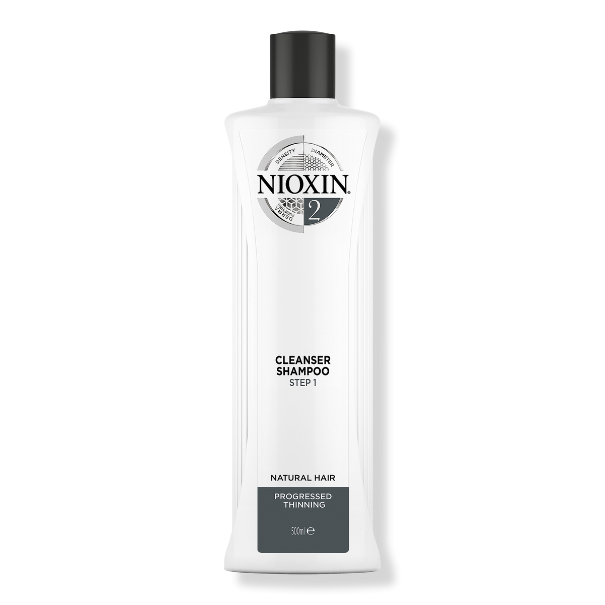 Nioxin Cleanser Shampoo, System 2 (Fine/Progressed Thinning, Natural Hair), 16.9 oz