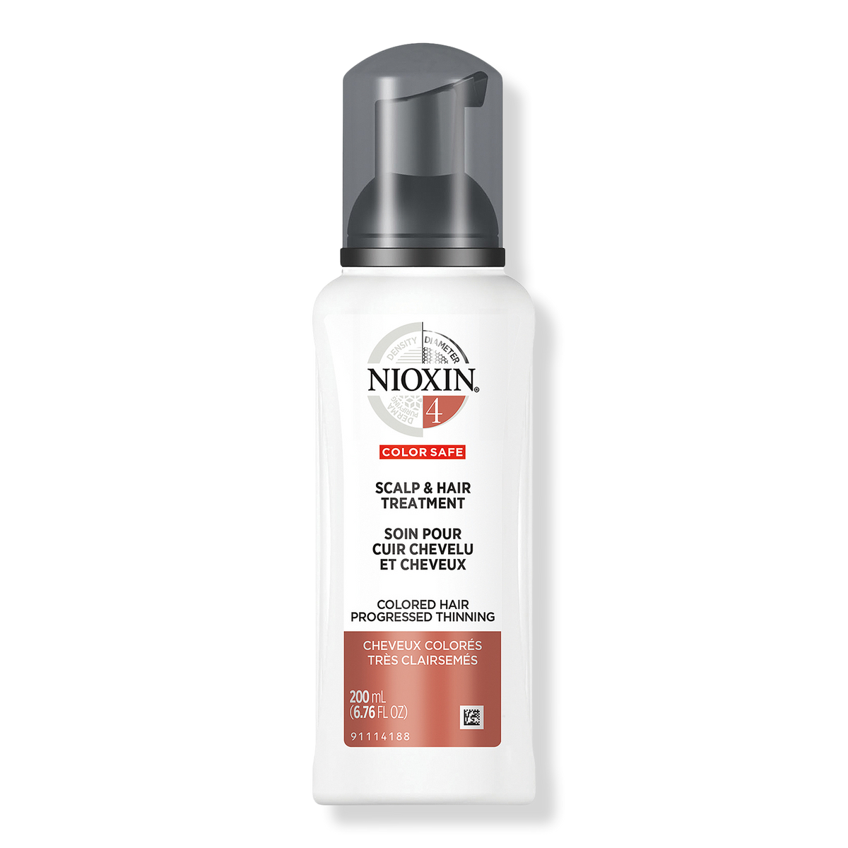 Nioxin Scalp & Hair Leave-In Treatement System 4 (Color Treated Hair/Progressed Thinning), 6.8 oz