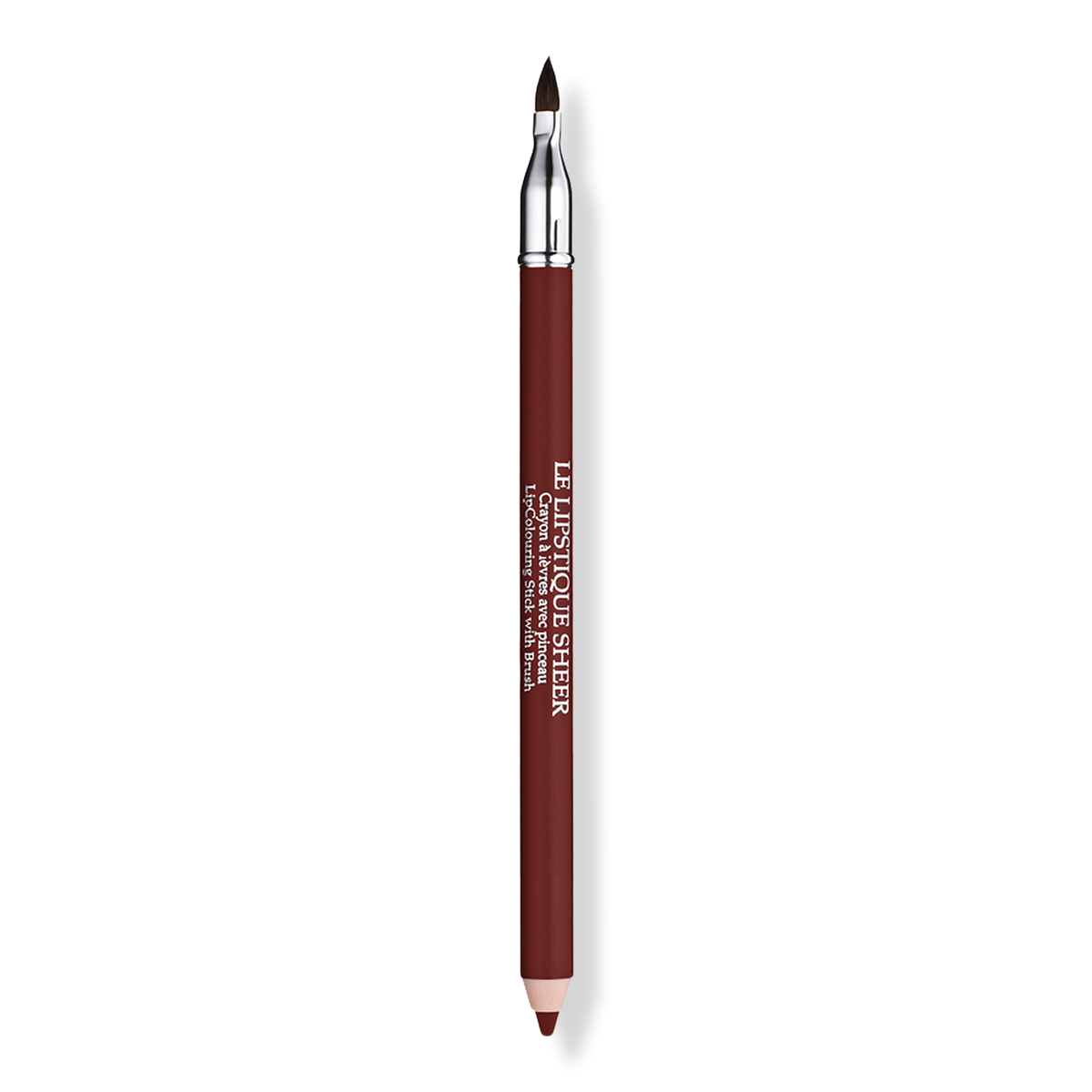 Lancôme Le Lipstique Dual Ended Lip Pencil with Brush, Amandelle, 0.04 oz