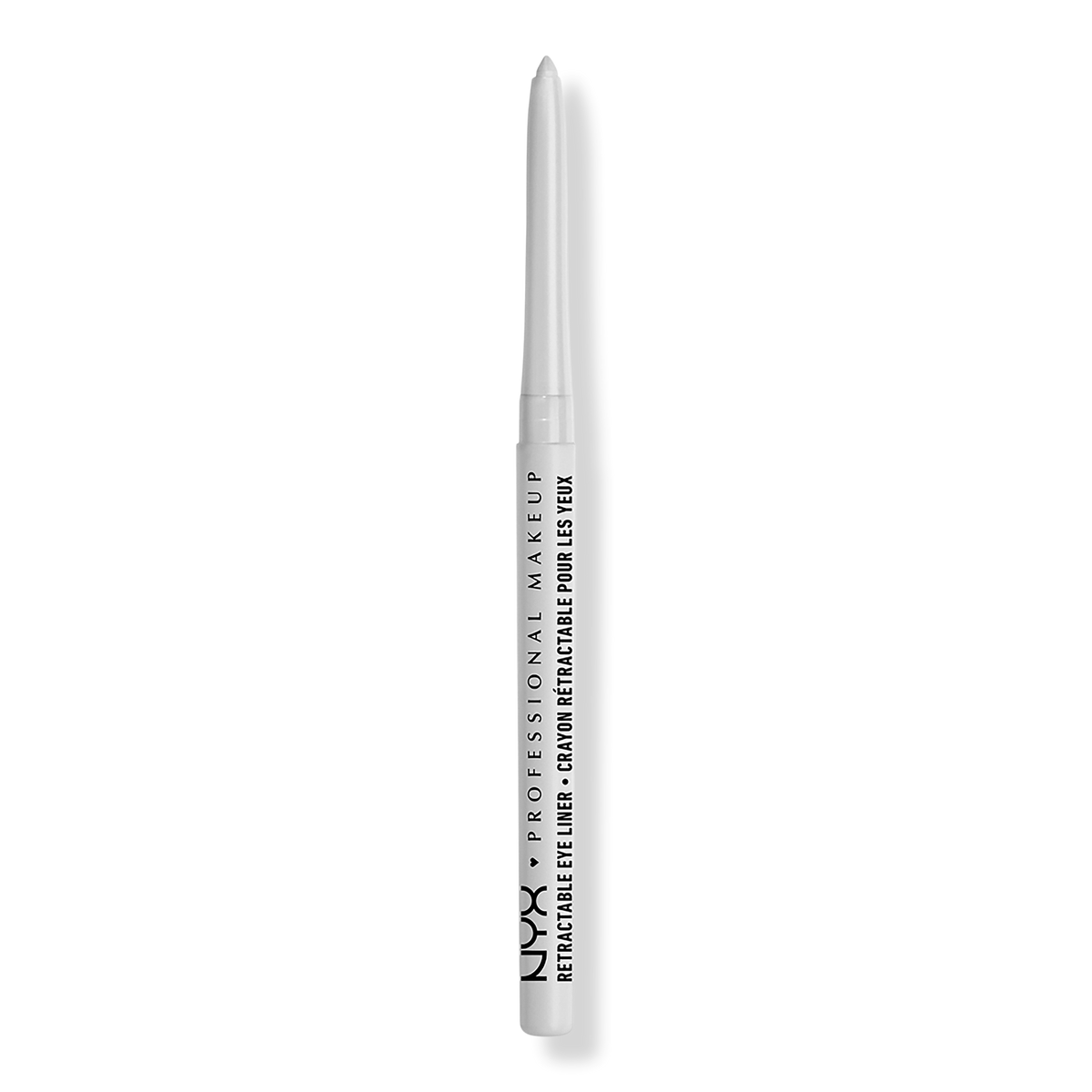NYX Professional Makeup Retractable Long-Lasting Mechanical Eyeliner Pencil, White, 0.01 oz