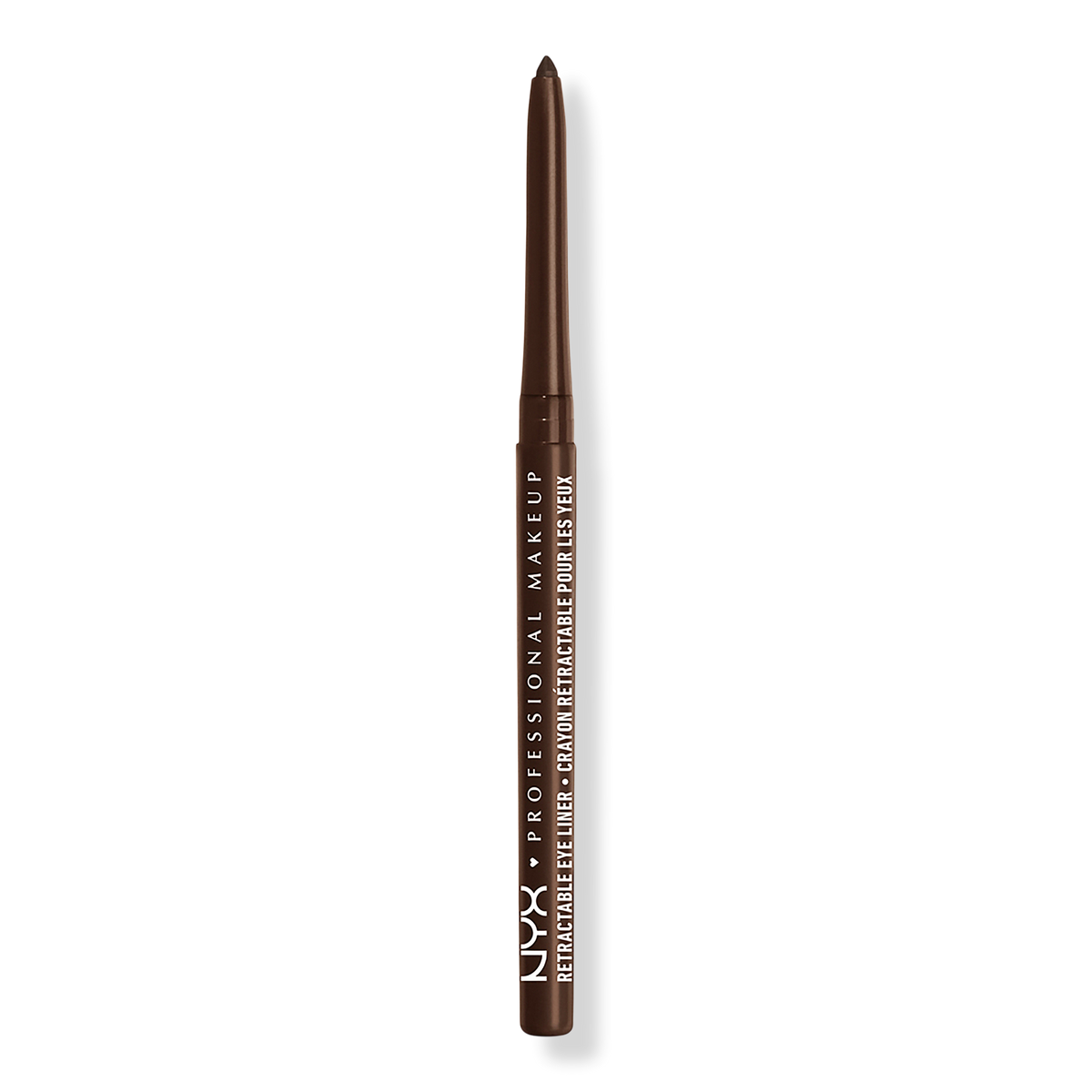NYX Professional Makeup Retractable Long-Lasting Mechanical Eyeliner Pencil, Brown, 0.01 oz