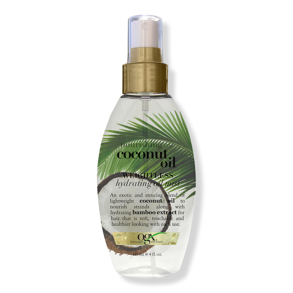 OGX Nourishing + Coconut Oil Weightless Hydrating Oil Mist, 4 oz