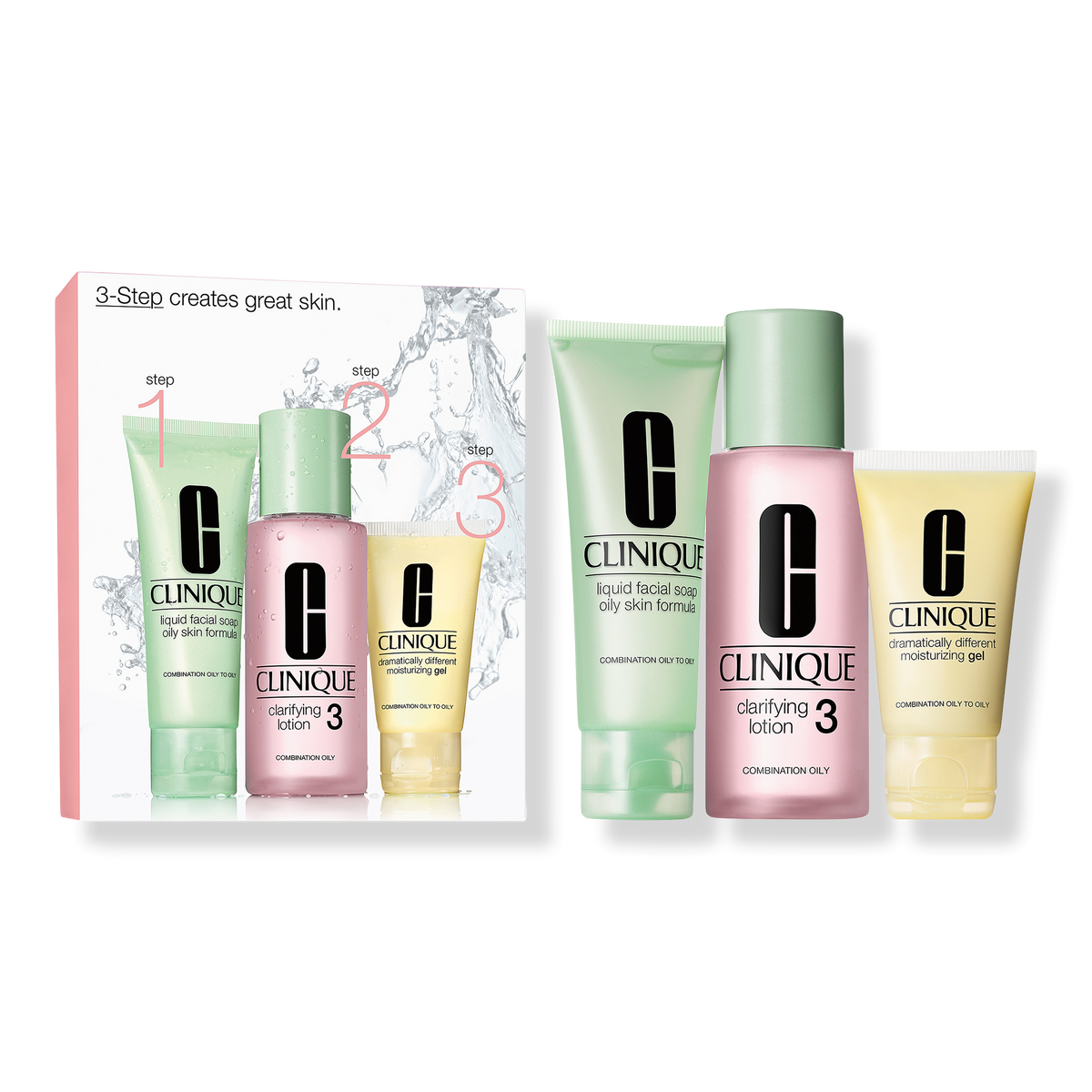 Clinique 3-Step Introduction Kit For Oilier Skin (Type 3)