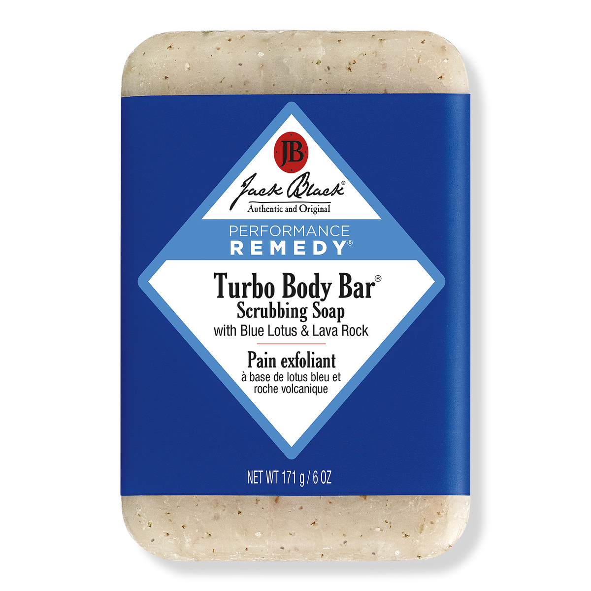 Jack Black Performance Remedy Turbo Body Bar Scrubbing Soap, 6 oz