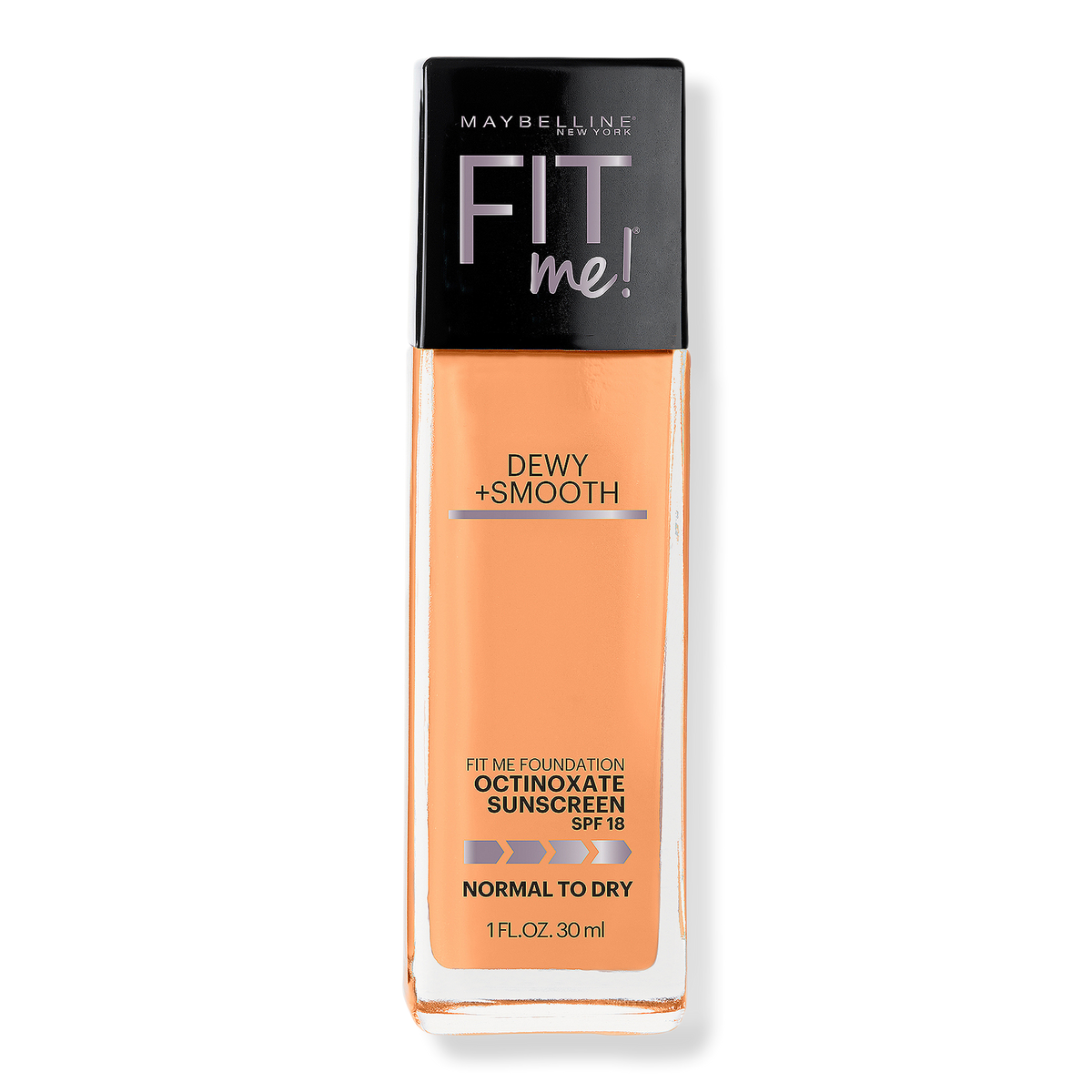 Maybelline Fit Me Dewy + Smooth Foundation, Golden Beige, 1 oz
