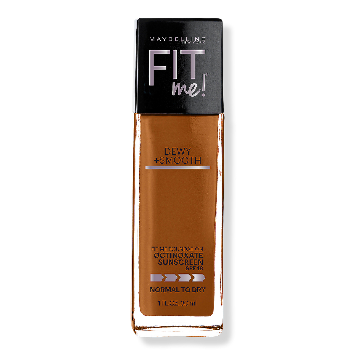 Maybelline Fit Me Dewy + Smooth Foundation, Mocha, 1 oz