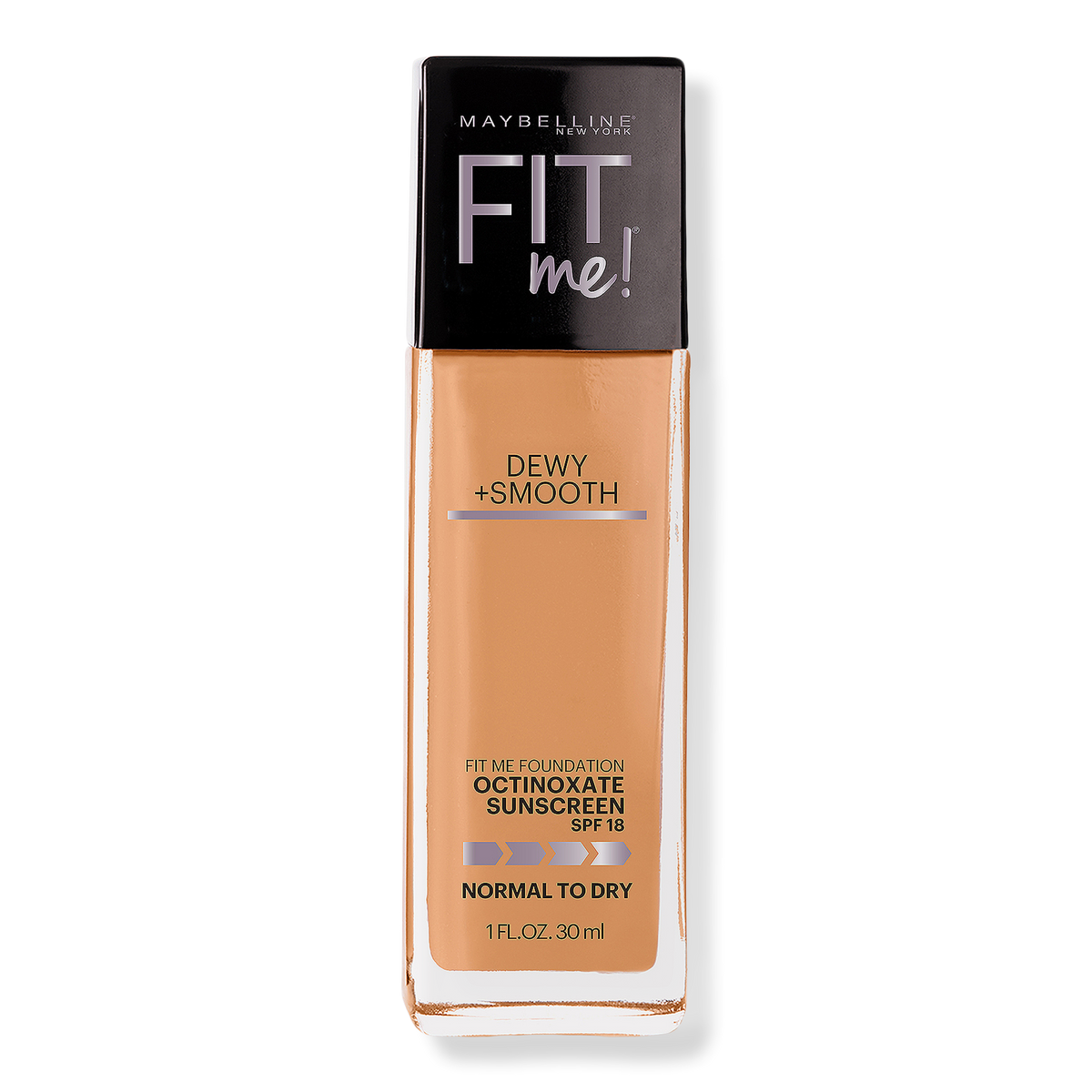 Maybelline Fit Me Dewy + Smooth Foundation, Toffee, 1 oz