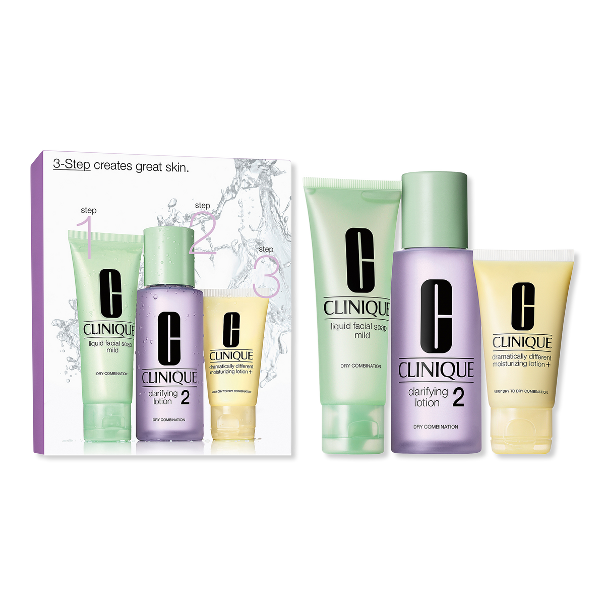 Clinique 3-Step Introduction Kit For Drier Skin (Type 2)