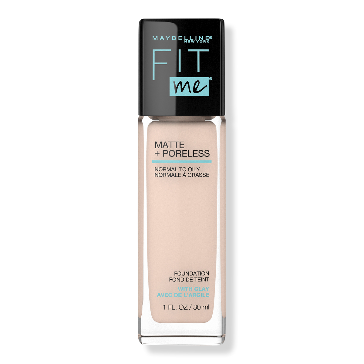 Maybelline Fit Me Matte + Poreless Liquid Foundation, Natural Ivory 112, 1 oz