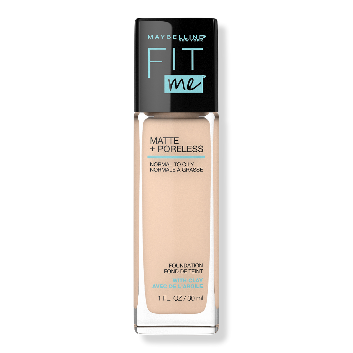 Maybelline Fit Me Matte + Poreless Liquid Foundation, Ivory 115, 1 oz