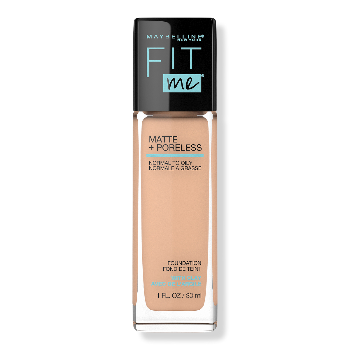 Maybelline Fit Me Matte + Poreless Liquid Foundation, Buff Beige 130, 1 oz