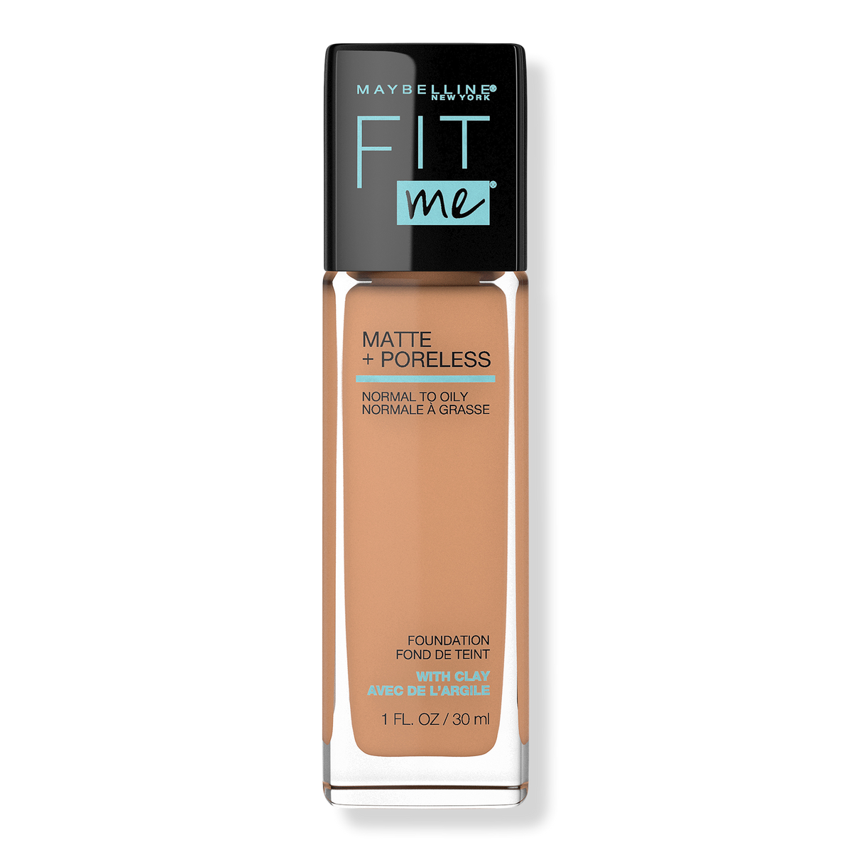 Maybelline Fit Me Matte + Poreless Liquid Foundation, Warm Honey 322, 1 oz
