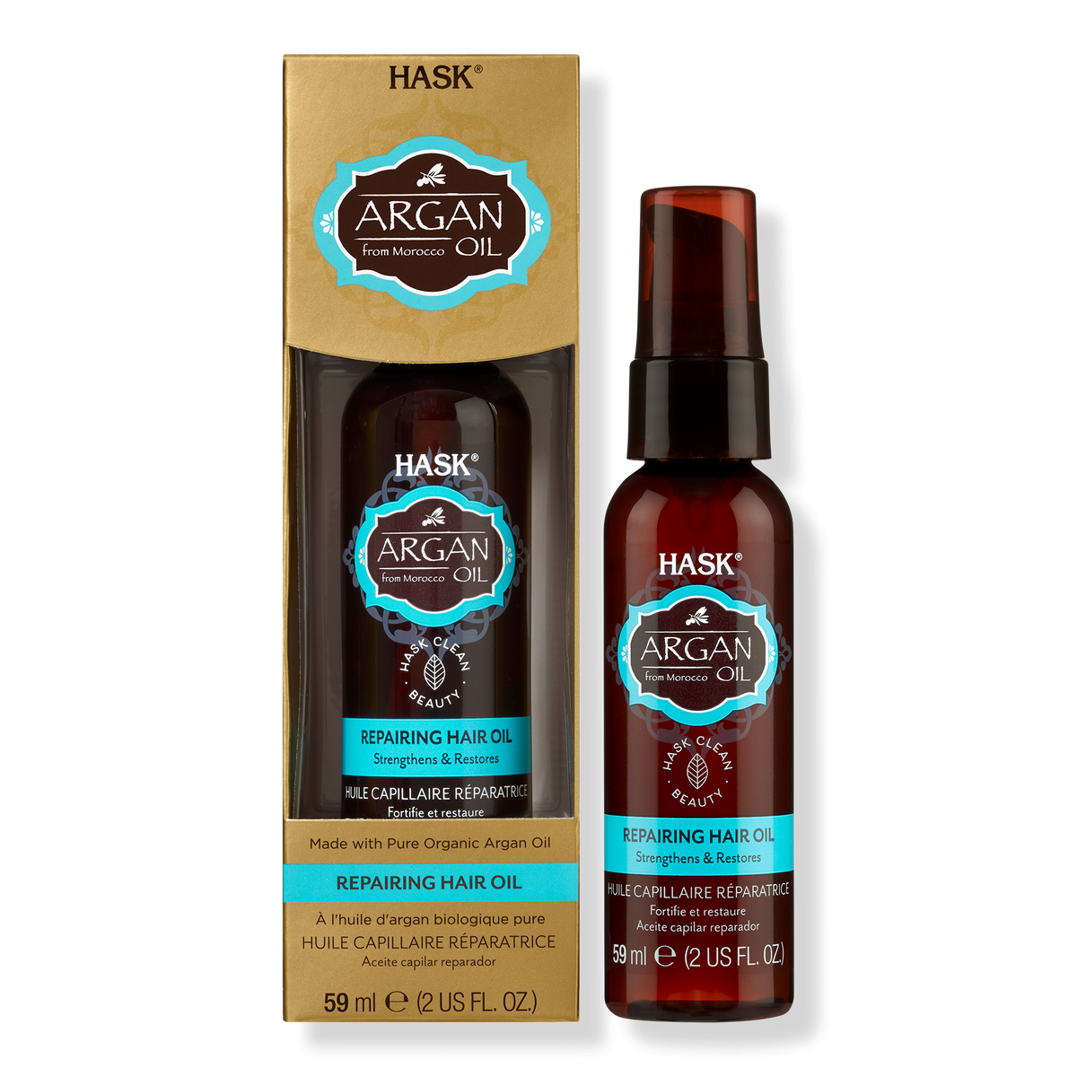 Hask Argan Oil Repairing Shine Oil, 2 oz