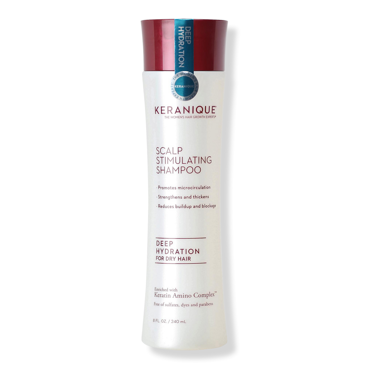 Keranique Deep Hydration Scalp Stimulating Shampoo-For Normal to Dry Hair, 8 oz