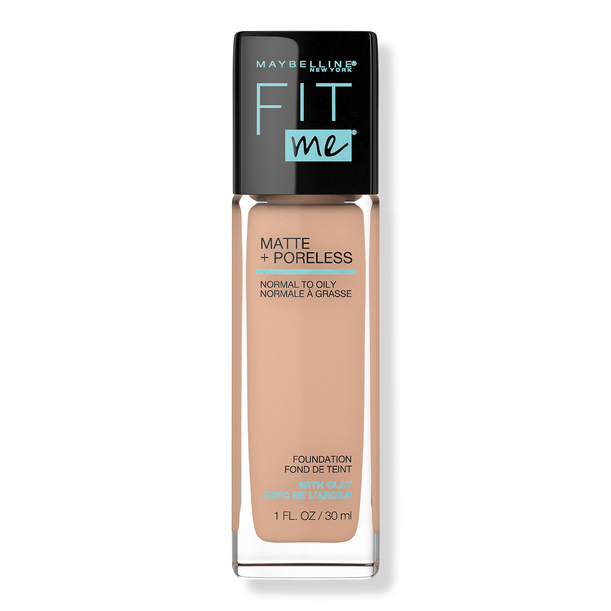 Maybelline Fit Me Matte + Poreless Liquid Foundation, True Beige 222, 1 oz