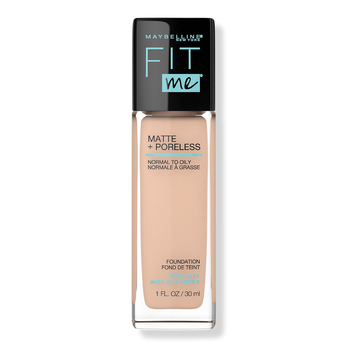 Maybelline Fit Me Matte + Poreless Liquid Foundation, Creamy Beige 122, 1 oz