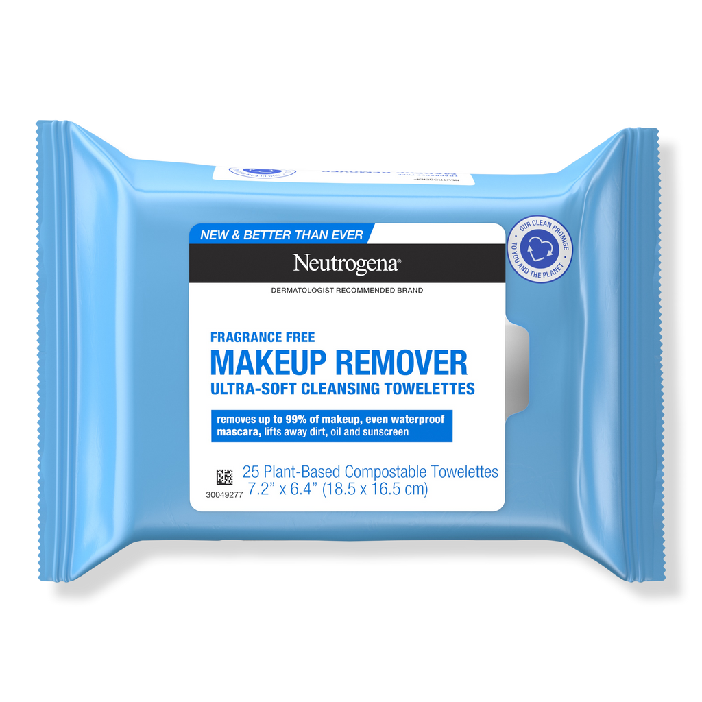 Neutrogena Makeup Remover Cleansing Towelettes Fragrance Free, 25 ea