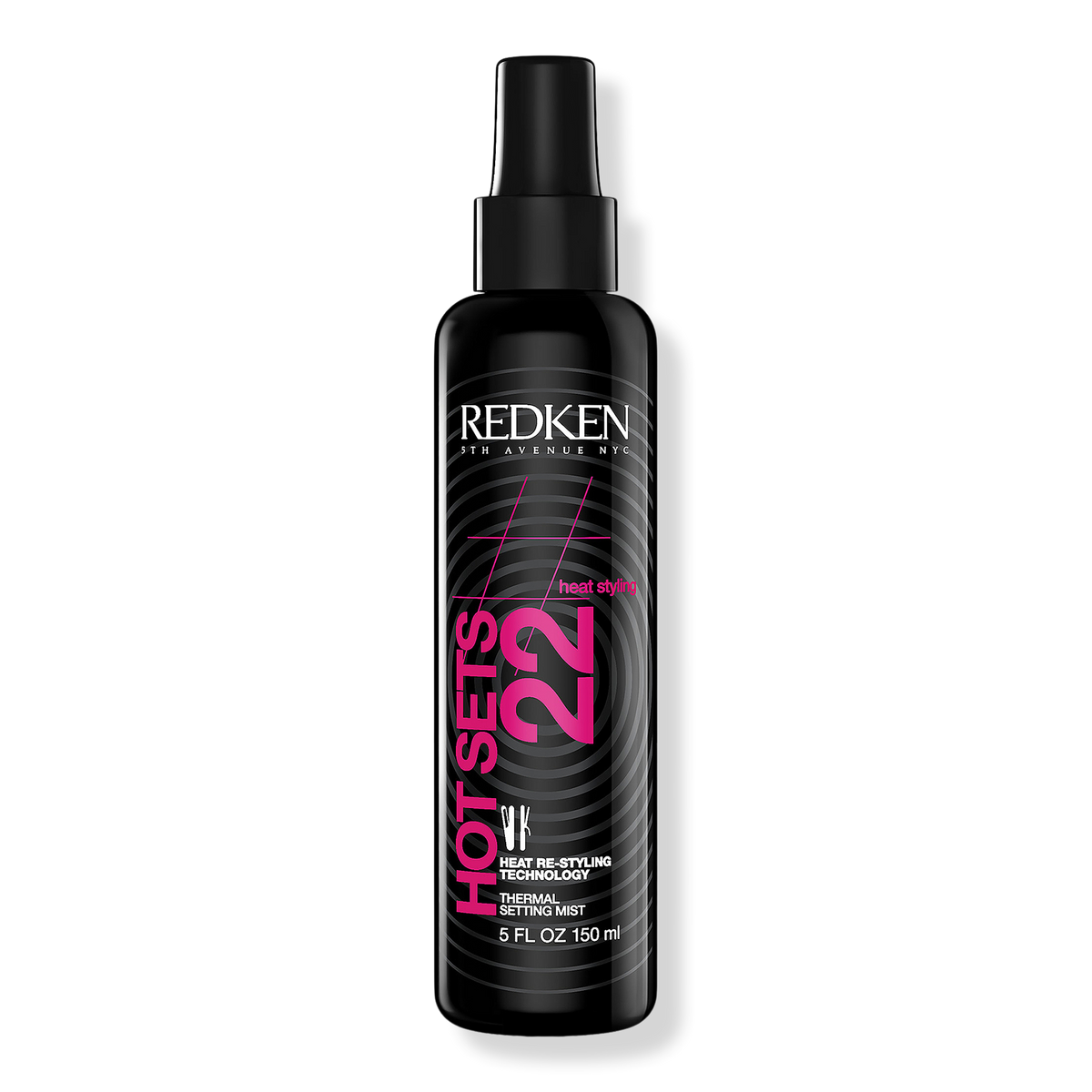 Redken Hot Sets 22 Heat Protectant Setting Spray, 5 oz