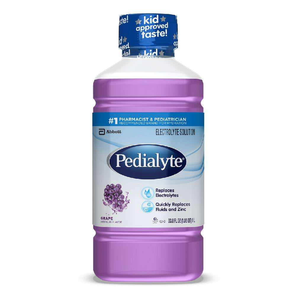 Pedialyte Oral Electrolyte Maintenance Solution, Grape, 33.8 oz