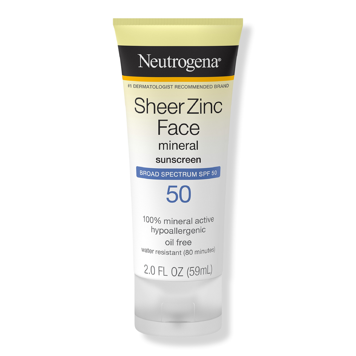 Neutrogena Sheer Zinc Face Mineral Sunscreen, SPF 50, 2 oz