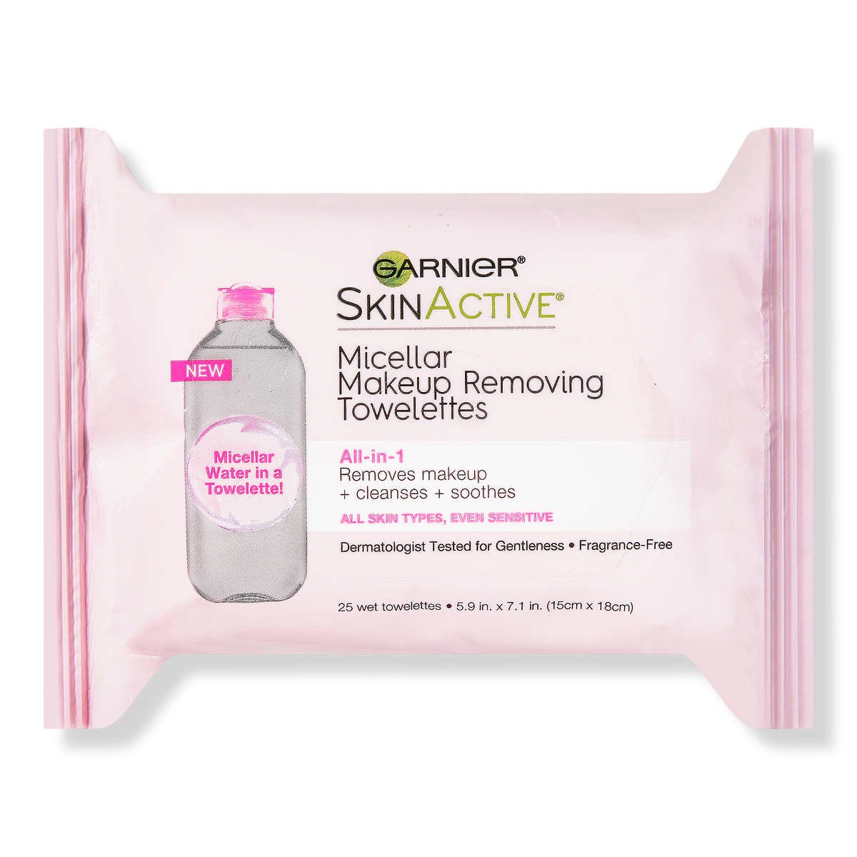 Garnier SkinActive Micellar Makeup Removing Towelettes, 25 ea