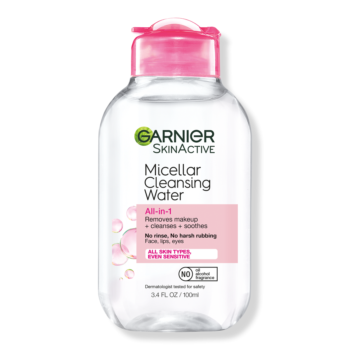 Garnier SkinActive Micellar Cleansing Water All-in-1 Cleanser & Makeup Remover, 3.4 oz