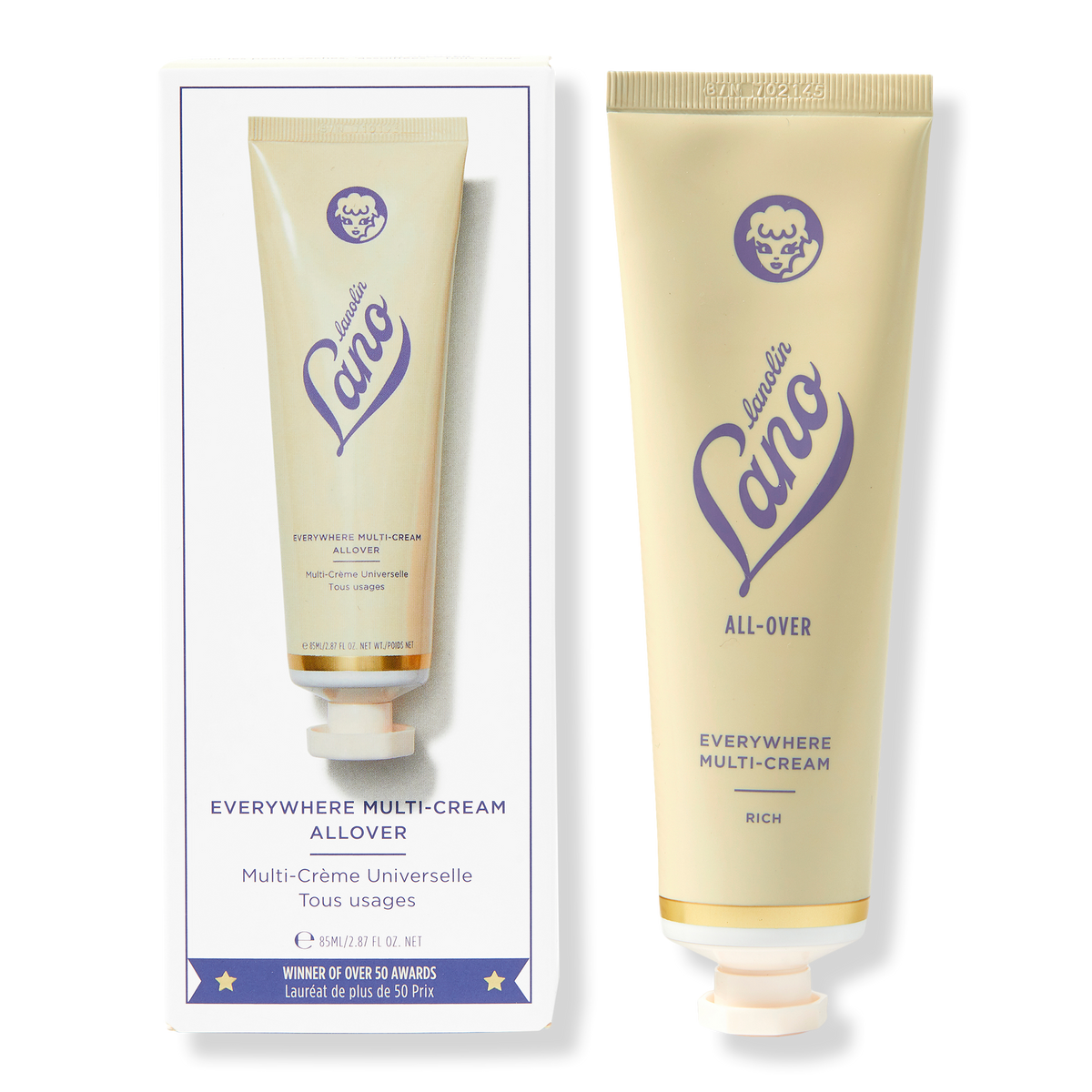 Lano Everywhere Multi-Cream, Dry Skin Treatment, 2.87 oz