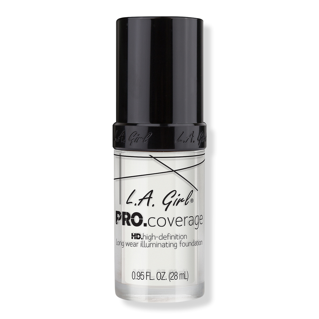 L.A. Girl Pro Coverage Liquid Foundation, White, 0.95 oz