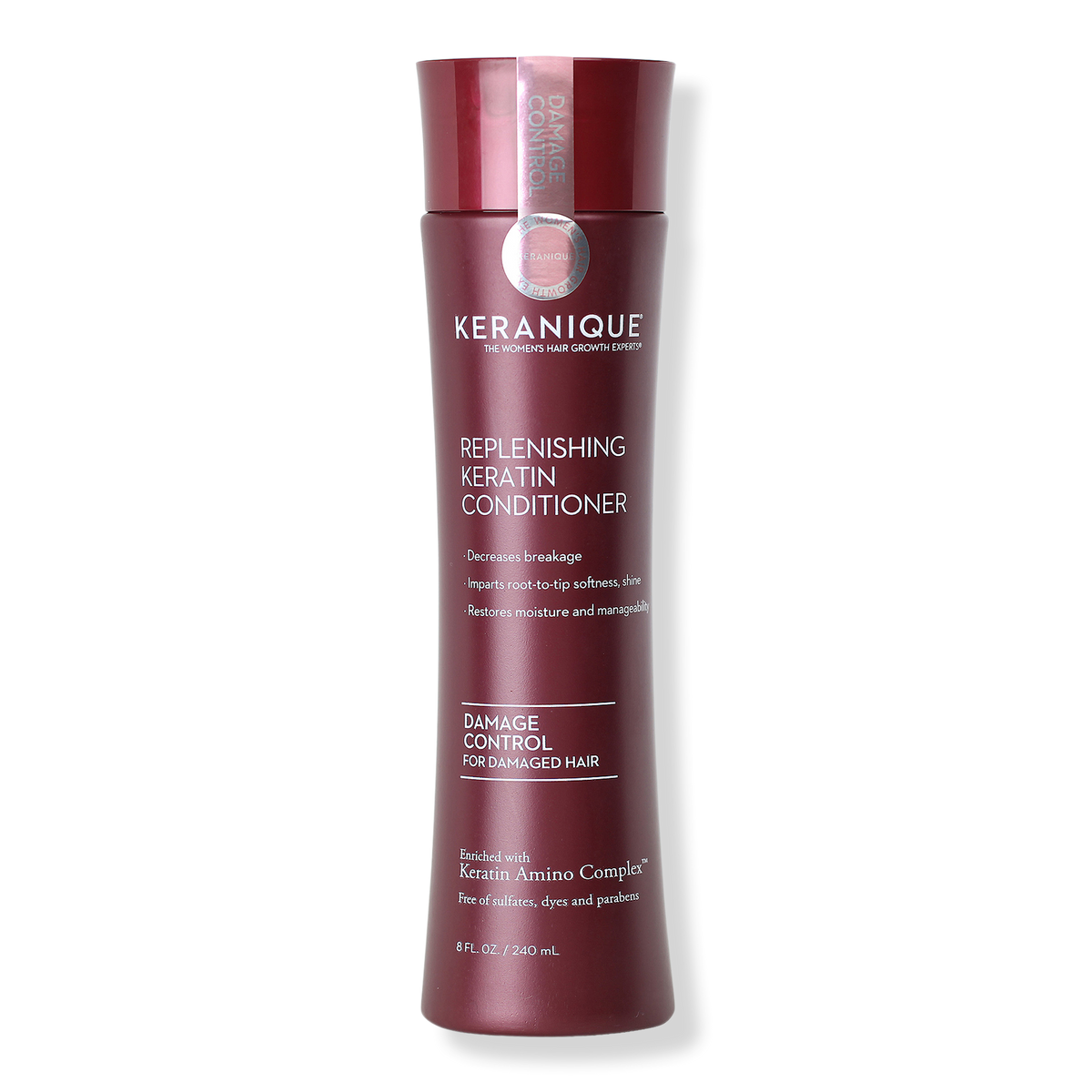Keranique Damage Control Replenishing Keratin Conditioner-For Dry, Damaged Hair, 8 oz