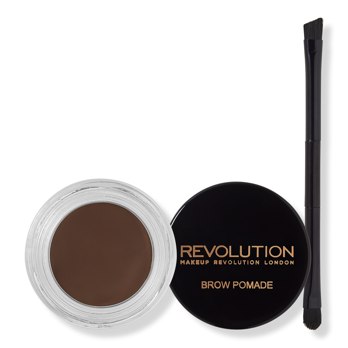 Makeup Revolution Brow Pomade, Dark Brown, 0.08 oz