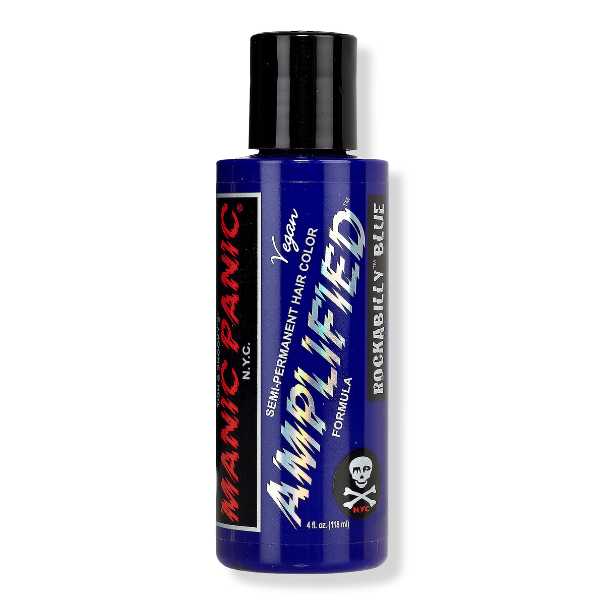 Manic Panic Amplified Semi-Permanent Hair Color, Rockabilly Blue, 4 oz