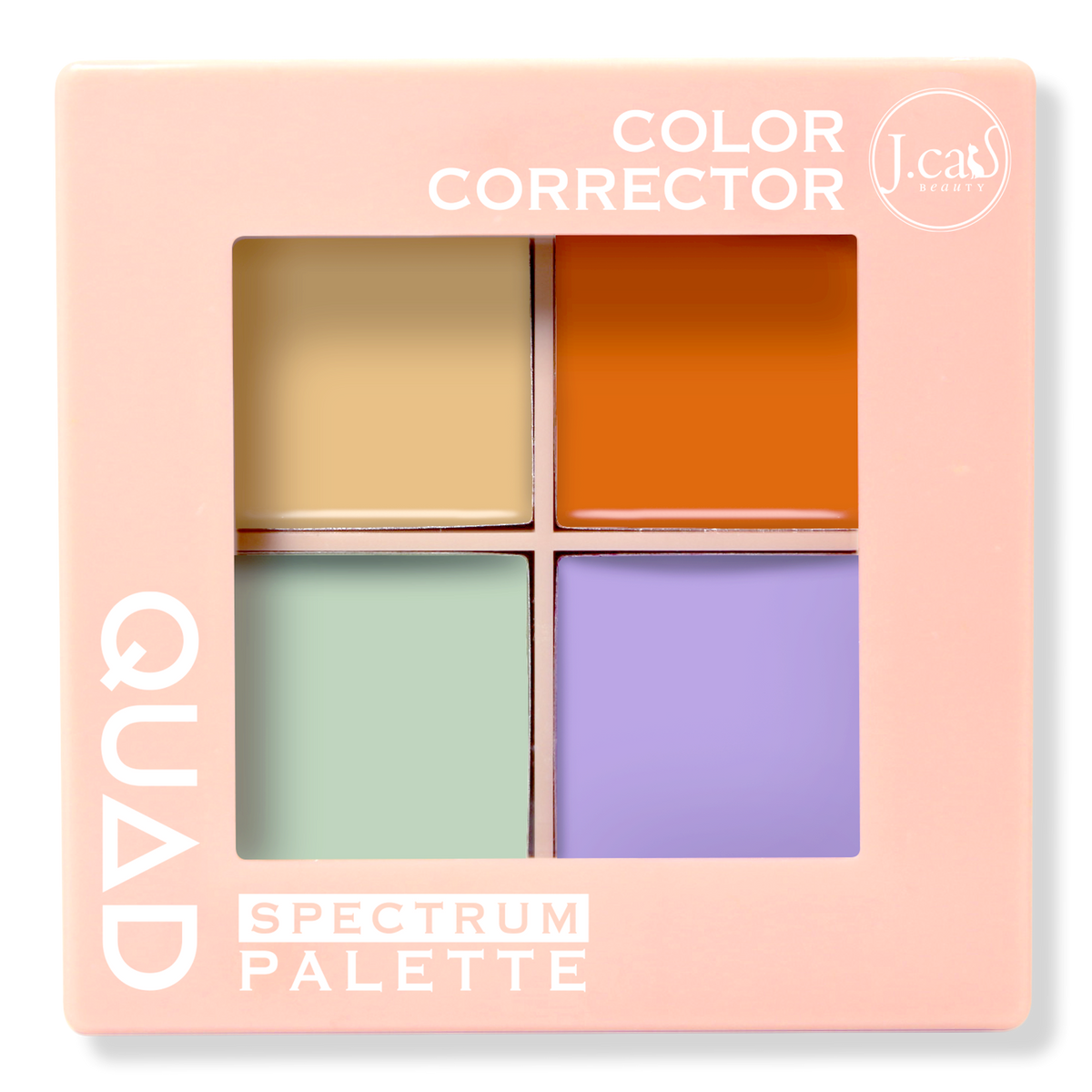 J.Cat Beauty Color Corrector Quad Spectrum Palette, 0.21 oz