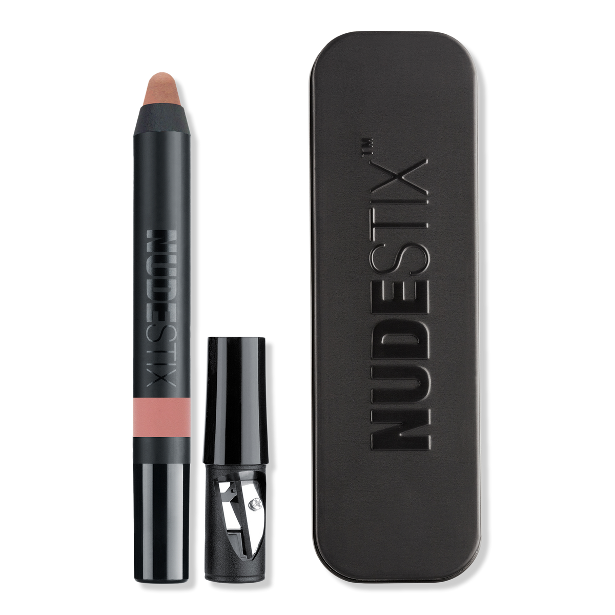 NUDESTIX Intense Matte Lip + Cheek Pencil, Tamed, 0.1 oz
