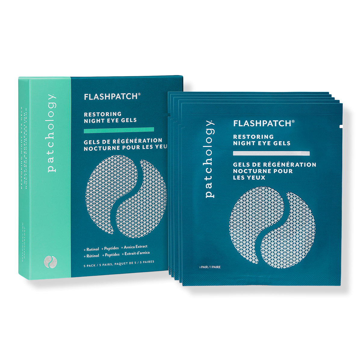 Patchology FlashPatch Restoring Night Eye Gels, 5 ea