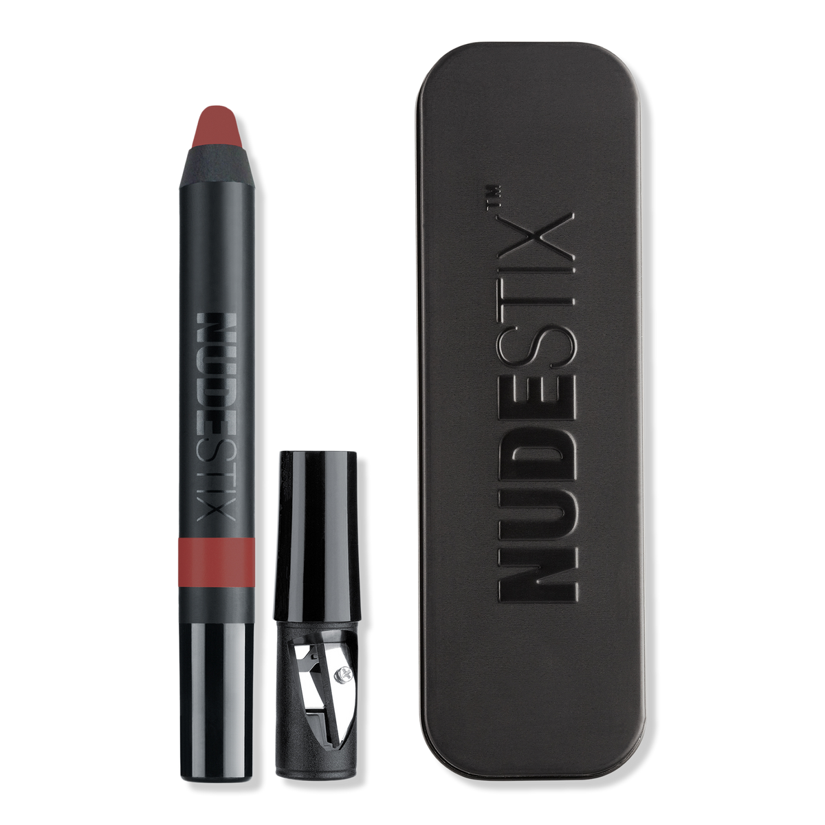NUDESTIX Magnetic Matte Lip Color, Burgundy, 0.1 oz