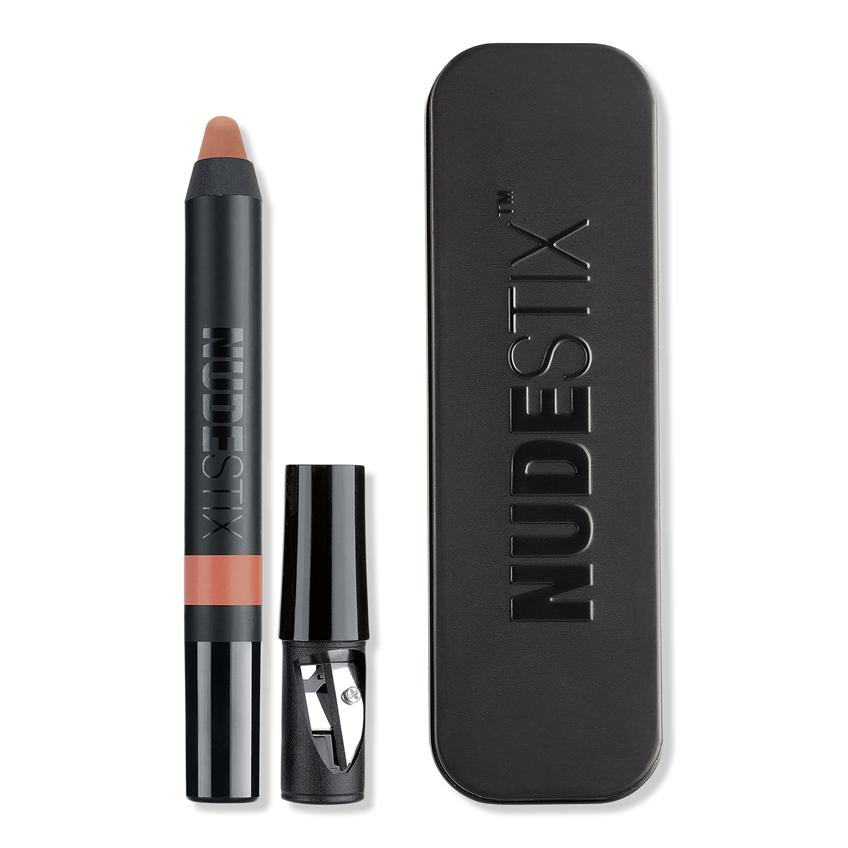 NUDESTIX Intense Matte Lip + Cheek Pencil, Entice, 0.1 oz