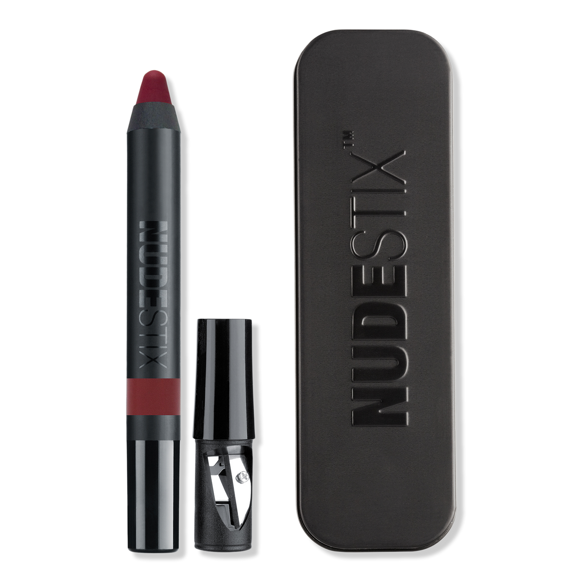 NUDESTIX Intense Matte Lip + Cheek Pencil, Icon, 0.1 oz